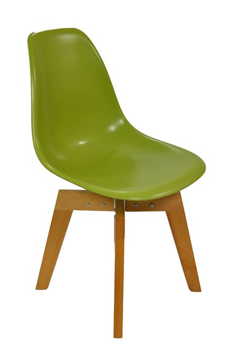 Image of Eames Flow Dining Chair Green