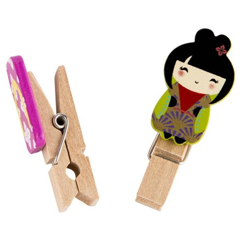 Image of Gogo Wooden Pegs With Character