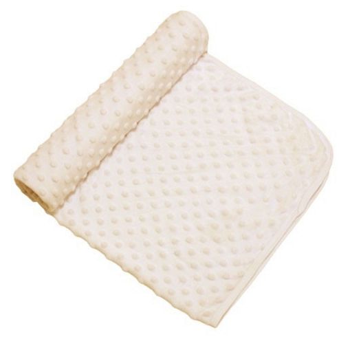 Image of Cuddles Collection Dimple Pram Blanket (cream)