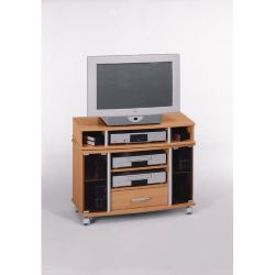 Maja-MÃ¶bel 44cm TV/Video Trolley in Beech / Aluminium Style