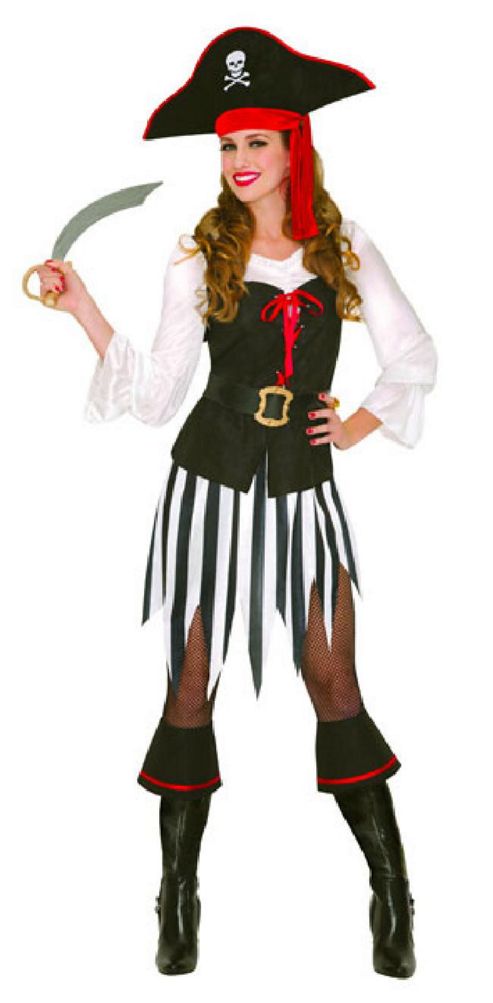 Image of High Seas Sweatheart Pirate - Adult Costume Size: 12-14