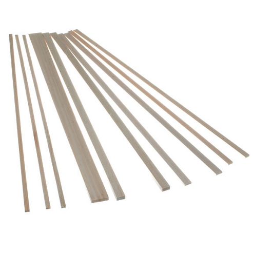 Image of Balsa Wood - Rectangle Strips 445mm Long