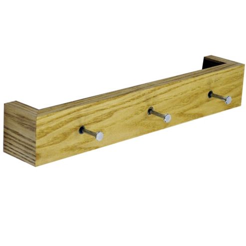 Image of Ellis - Wall Mounted 3 Coat Hook / Hanging Storage - Ash