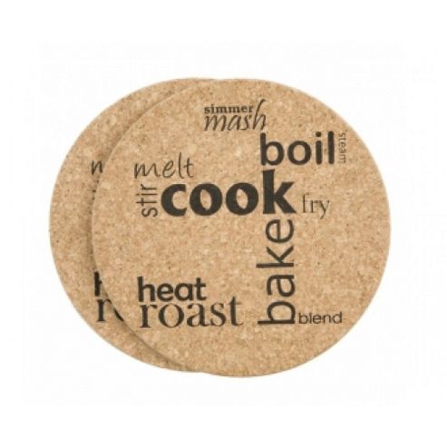 Image of Tg - Cork Pot Stand Printed Round 15212