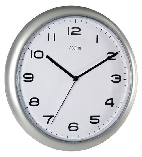 Image of Aylesbury Wall Clock - Silver