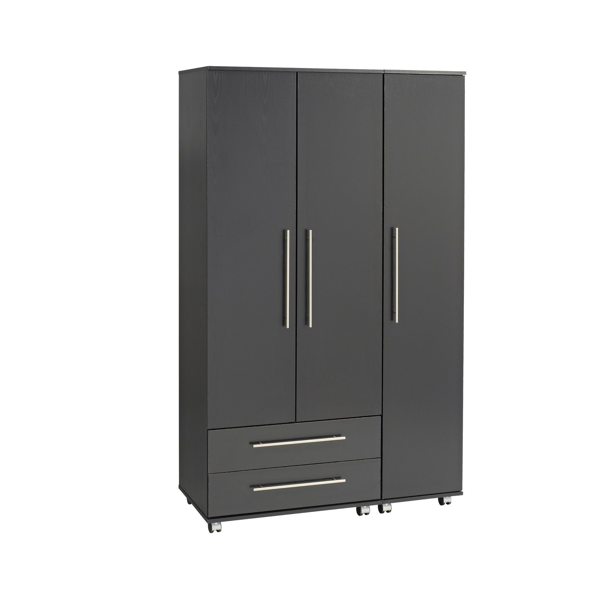 Ideal Furniture Bobby 3 Door Wardrobe - Walnut at Tesco Direct