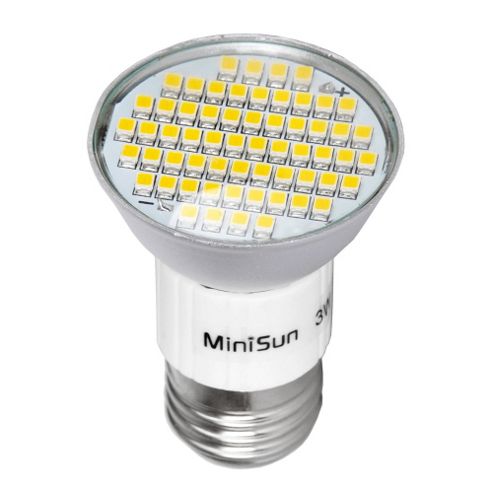 Image of Minisun Es E27 3w 60 Smd Led Spot Light Bulb Cool White