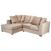 Toronto Fabric Corner Sofa Left Hand Facing, Mink