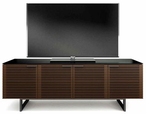 Image of Bdi Corridor Chocolate Stained Walnut Tv Cabinet