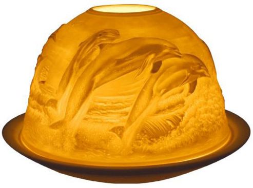 Image of Dolphins Tealight Candle Holder From Light-glow By Welino