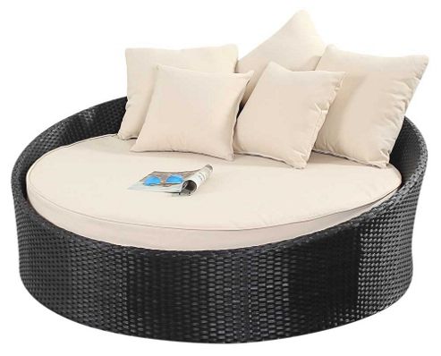 Image of Luxan Wgf-314 Port Royal Prestige Black Small Daybed