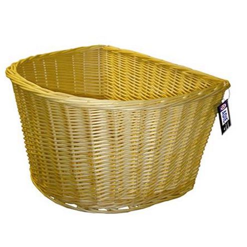 Image of Adie 18" D Shape Wicker Basket