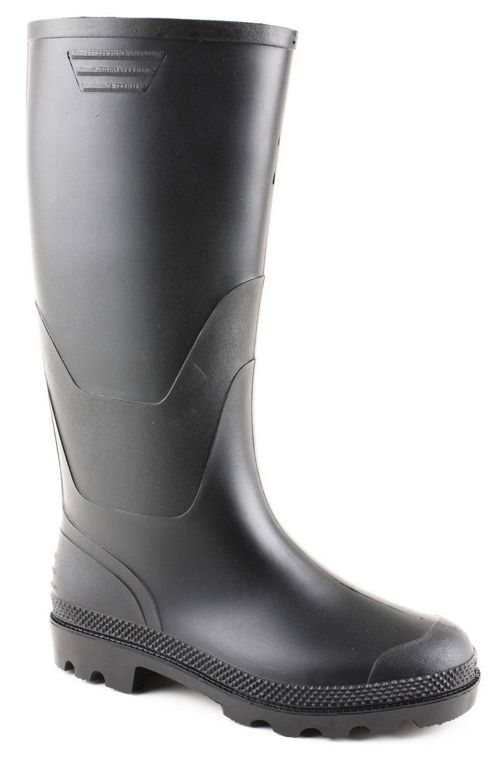 Image of Brantano Mens Balm 3 Black Wellington Boots - Black