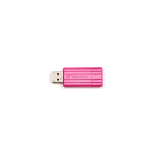 Image of Verbatim 32gb Store 'n' Go Pinstripe Usb Drive - Hot Pink