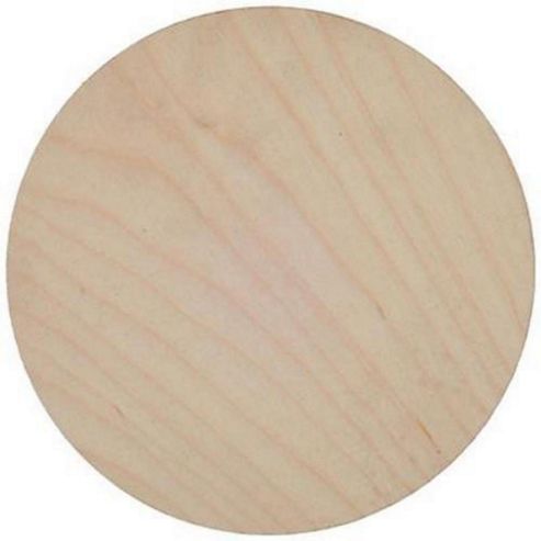 Image of Birch Plaque 125mm Dia 4mm Thick Plywood Pack Of 3