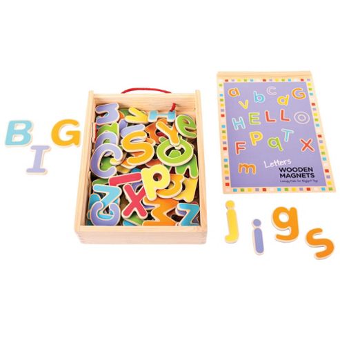 Image of Bigjigs Toys Bj719 Wooden Magnetic Letters
