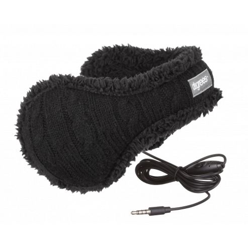 Image of Cable Knit Headphone Ear Warmer Women