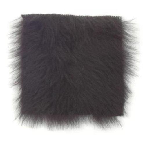 Image of Fur Fabric Shiny Black