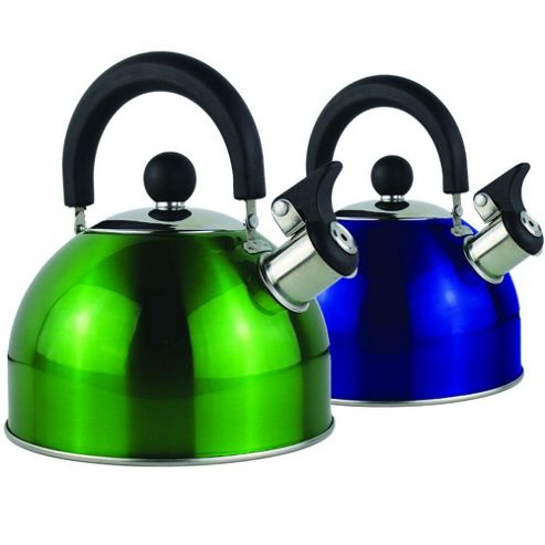 Image of Yellowstone 2l Metallic Whistling Kettle Green