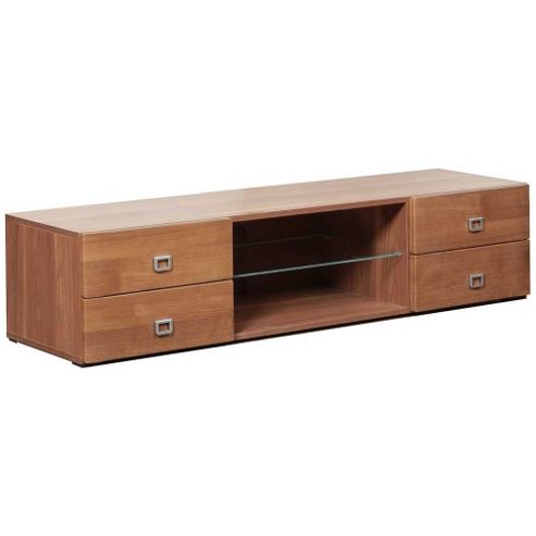Image of Ultimum Cova 4 Drawer Tobacco Ash Melamine Tv Stand