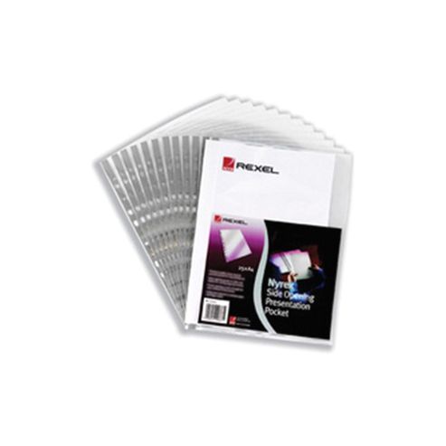 Image of Rexel Nyrex Reinforced Pocket A4 Pack Of 25 12203