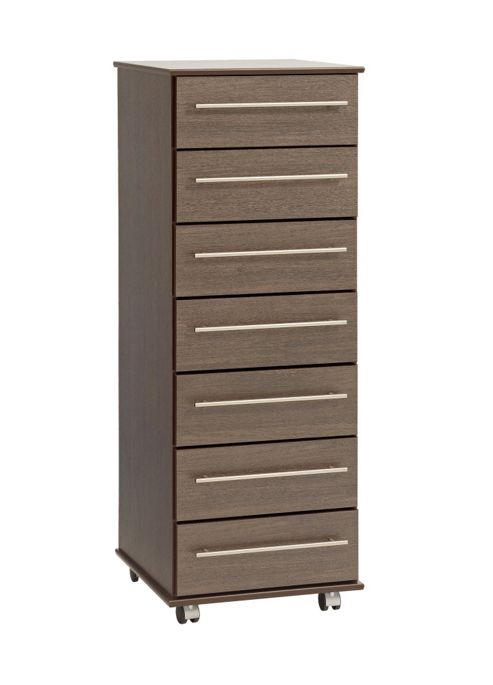 Image of Ideal Furniture New York 7 Drawer Slim Chest - Beech