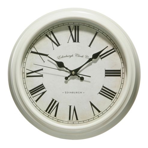 Image of Premier Housewares Cream Traditional Wall Clock