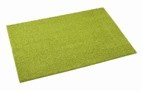 Image of Dandy Fiji Kiwi Green Shag Rug - Circular 100cm X 100cm