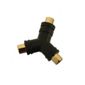 Gold-Plated Phono Socket Splitter