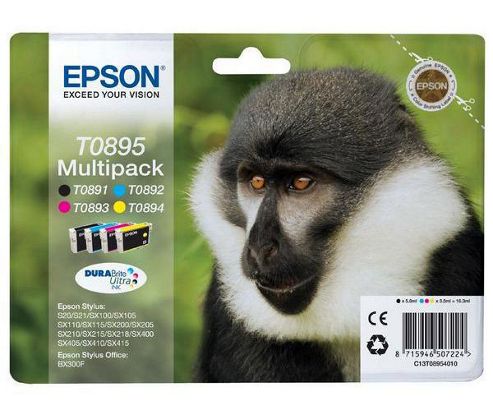 Image of Epson Multipack 4-colour T0895 Durabrite Ultra Ink