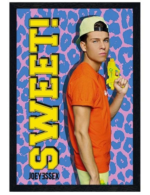 Image of Joey Essex Black Wooden Framed Sweet! Poster