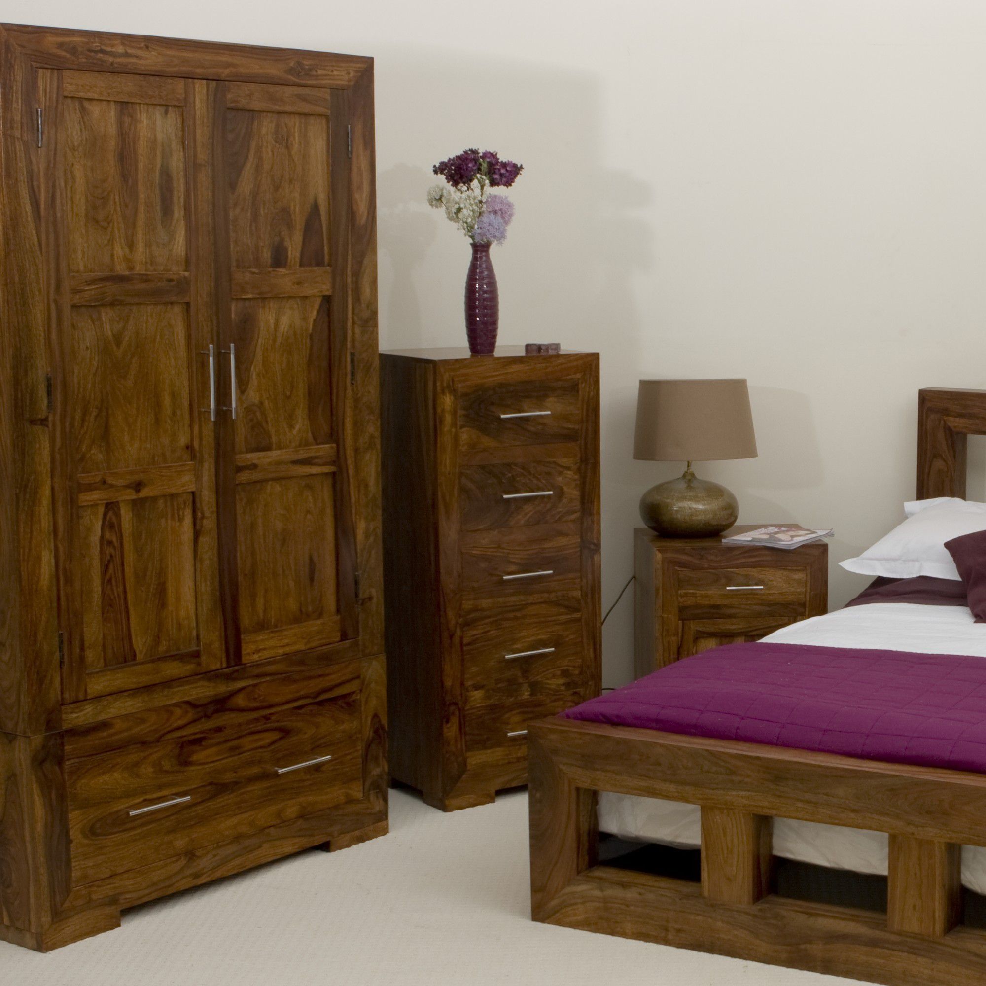 Elements Cubex Bedroom Wardrobe in Warm Lacquer at Tesco Direct