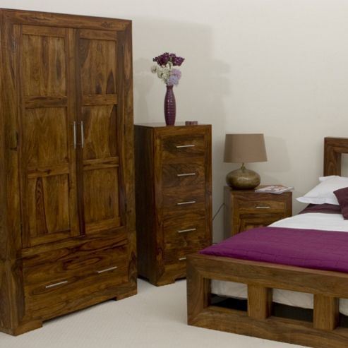 Image of Elements Cubex Bedroom Wardrobe In Warm Lacquer