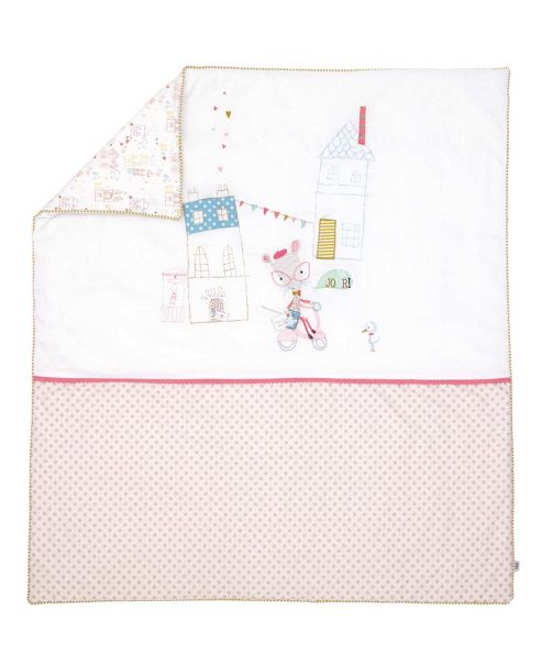 Image of Mamas & Papas - Pixie & Finch - Girls Cotbed Quilt