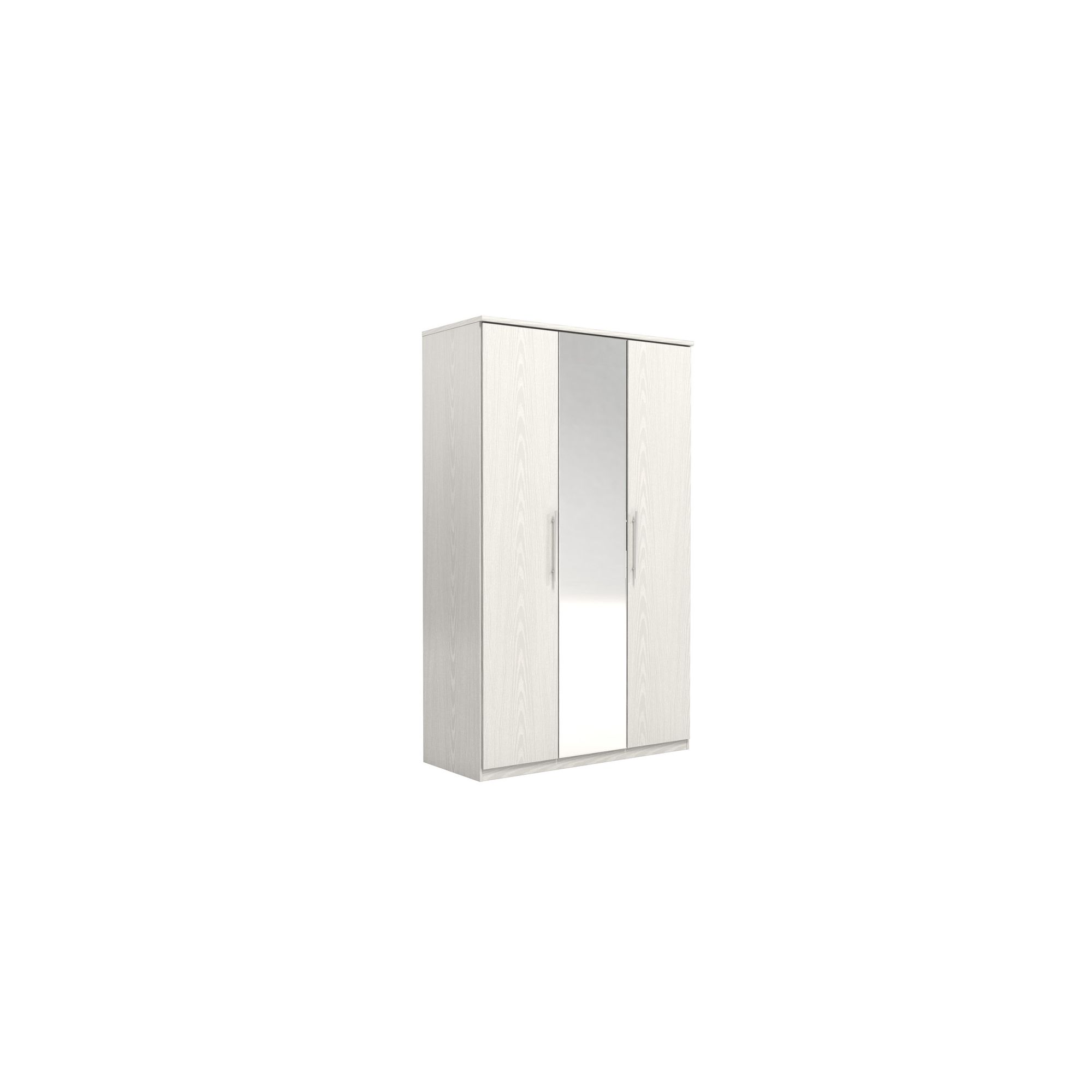 Urbane Designs Prague 3 Door Wardrobe - White at Tesco Direct