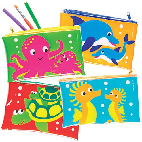 Image of Sealife Buddies Pencil Cases - Pack Of 4