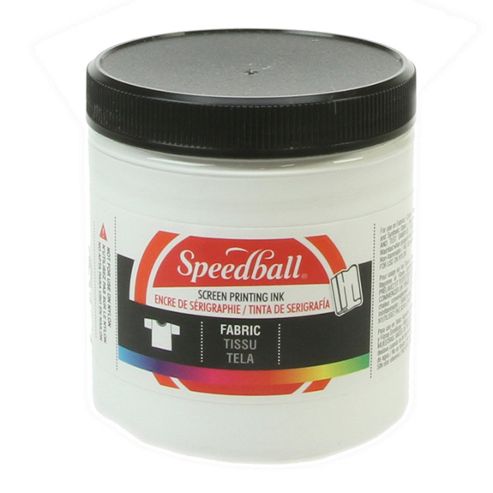 Image of Speedball Fabric Screen Printing Ink - White 236ml
