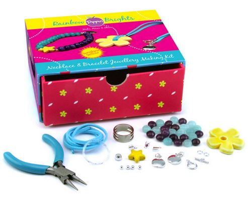 Image of Children's Jewellery Making Kit In Sunshine Yellow