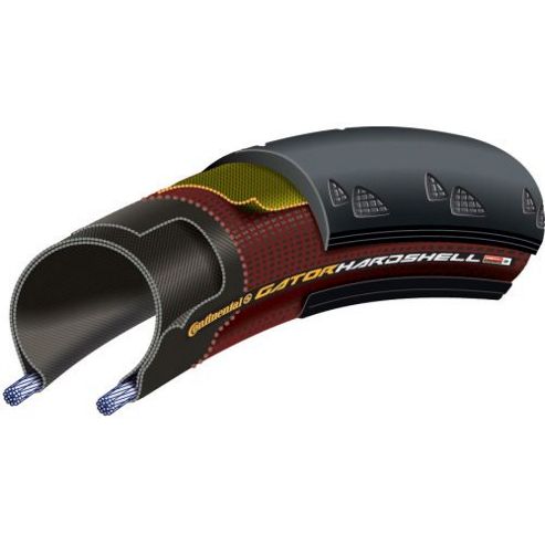 Image of Continental Gatorhardshell Black Rigid Tyre - 700 X 23mm