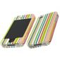 iTALKonline 17402 Green Orange White Red RAINBOW SnapGuard Protection Case - Apple iPhone 4 (RS-003)