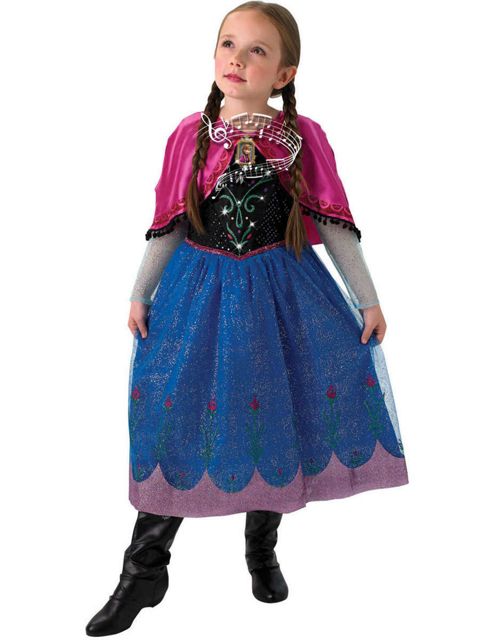 Image of Musical And Light Up Anna - Child Costume 7-8 Years