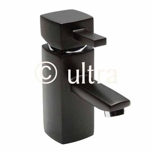 Image of Ultra Muse Single Lever Mono Basin Mixer With Pop Up Waste In Black
