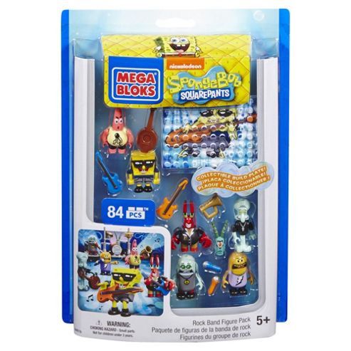 Image of Megabloks Spongebob Rockband Figs