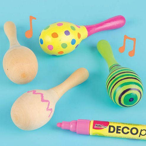 Image of Wooden Maracas (pack Of 4)