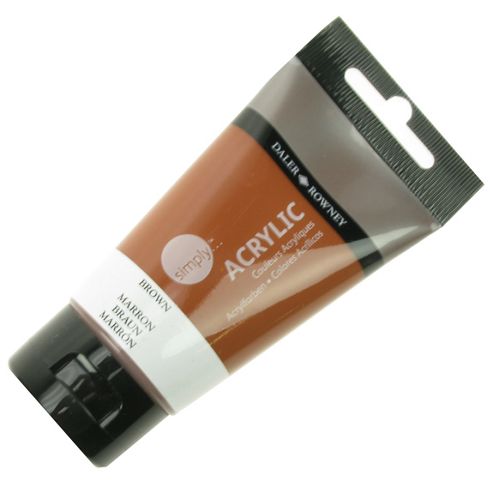 Image of Daler Simply Acrylic Brown 75ml