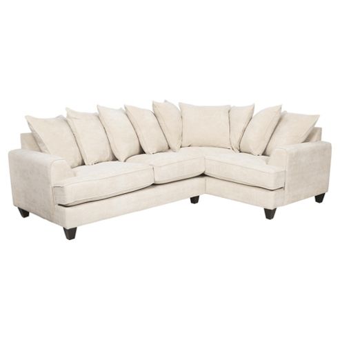 Image of Hampton Fabric Scatter Backright Hand Facing Corner Sofa, Biscuit