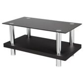 Tesco Wood and Chrome TV Stand for up to 32" TV - Black