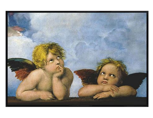 Image of Gloss Black Framed Cherubs, Little Angels Poster