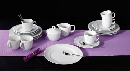 Image of Seltmann Weiden Paso White 20 Piece G Round Coffee Set