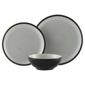 Denby Everyday 12 Piece, 4 Person Dinner Set - Black Pepper
